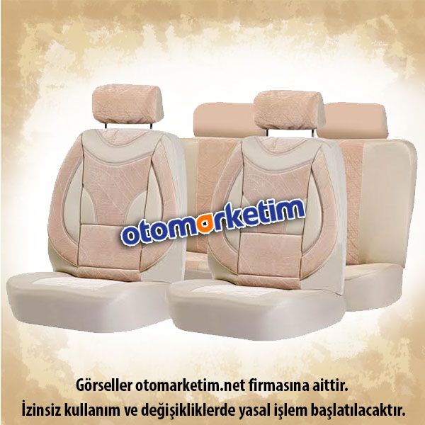 Krem Floklu Ortopedik Koltuk Kilifi Ototoptan Com