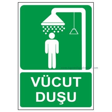 Goz Ve Vucut Dusu Levhasi Is Guvenligi Levhalari Acil Durum Levhalari