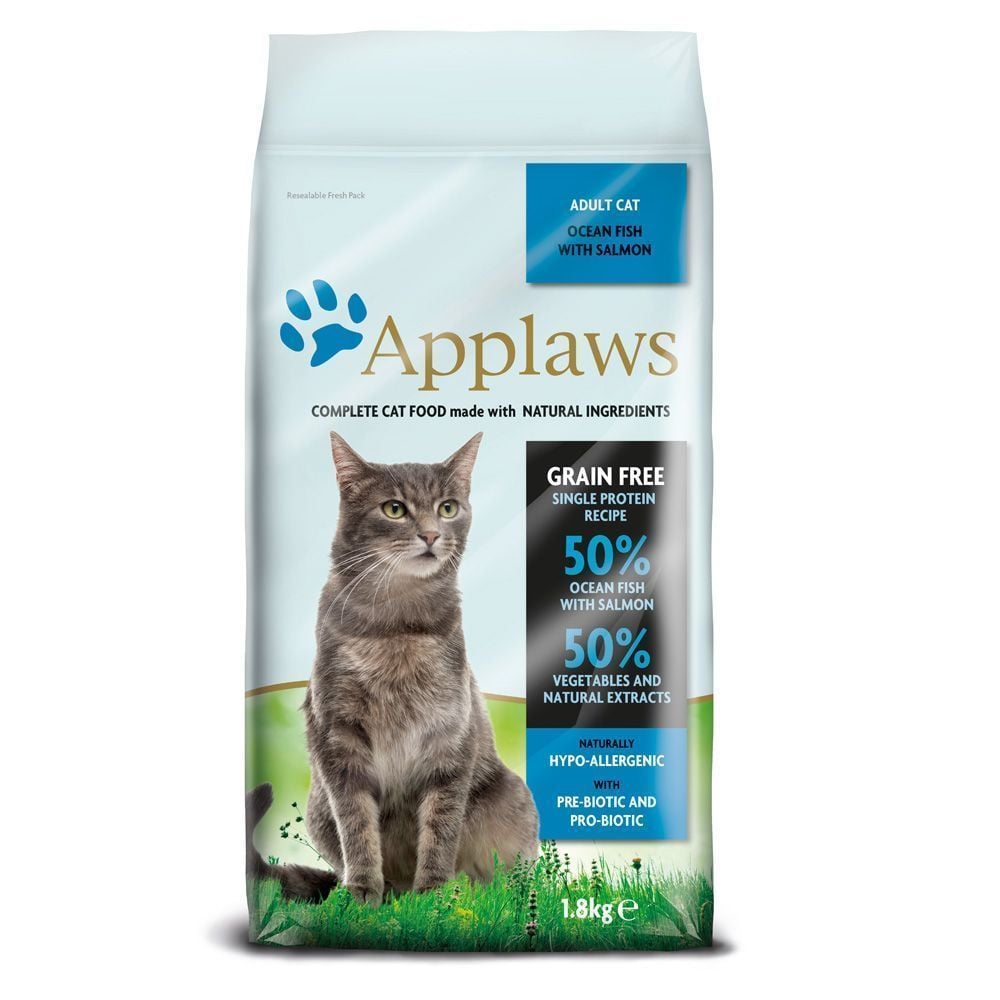 Applaws Okyanus Balıklı & Somonlu Tahılsız Kedi Maması 1,8Kg
