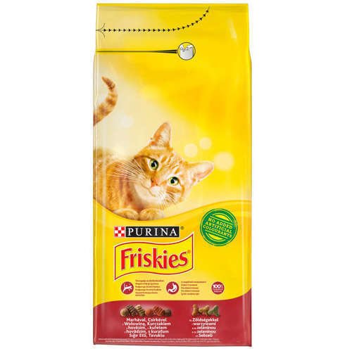 Friskies Kırmızı Et Tavuk ve Sebzeli Kedi Maması 10 Kg Frıskıes