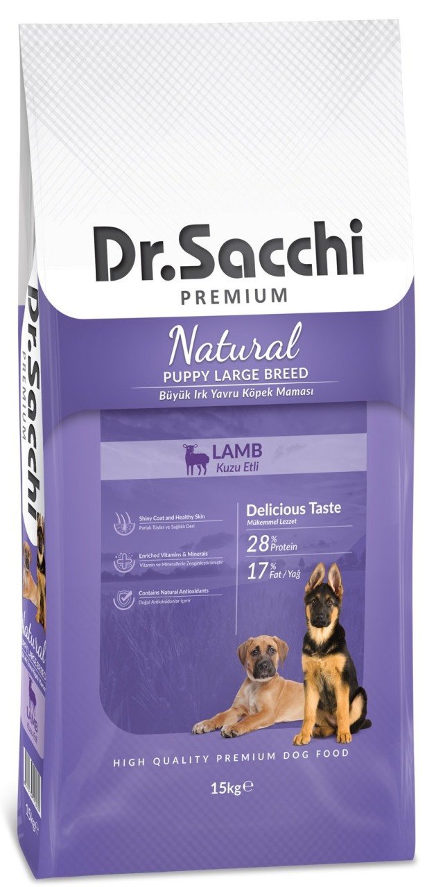 Dr. Sacchi Puppy Large Lamb Büyük Irk Yavru Köpek Maması 15kg Dr