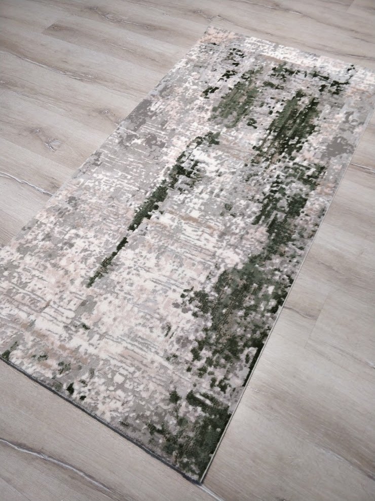 yamalihome heryerehali yamali home gloria 3502 gri yesil modern hali 80x150 cm