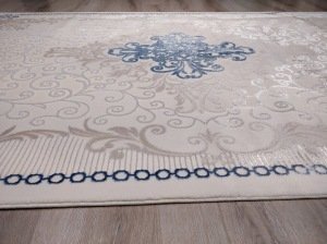 Tiffany Hali Heryerehali Tiffany Hali Fantasia T1715m Mavi 150x230cm Sacakli Salon Halisi