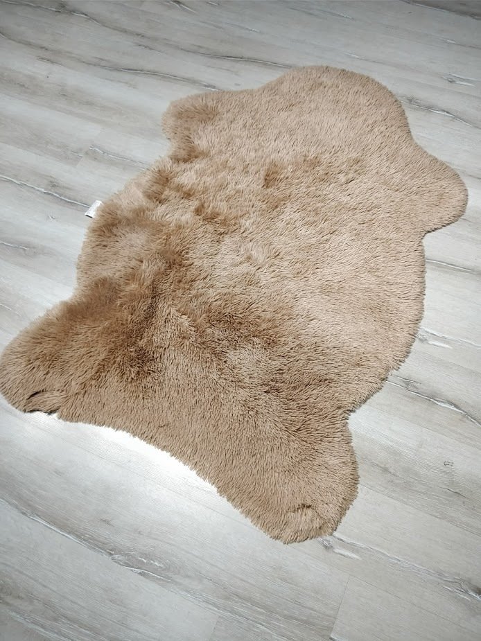 Dogus Pelus Hali Heryerehali Dogus Tavsan Tuyu Bej Post Hali 70x100 Cm