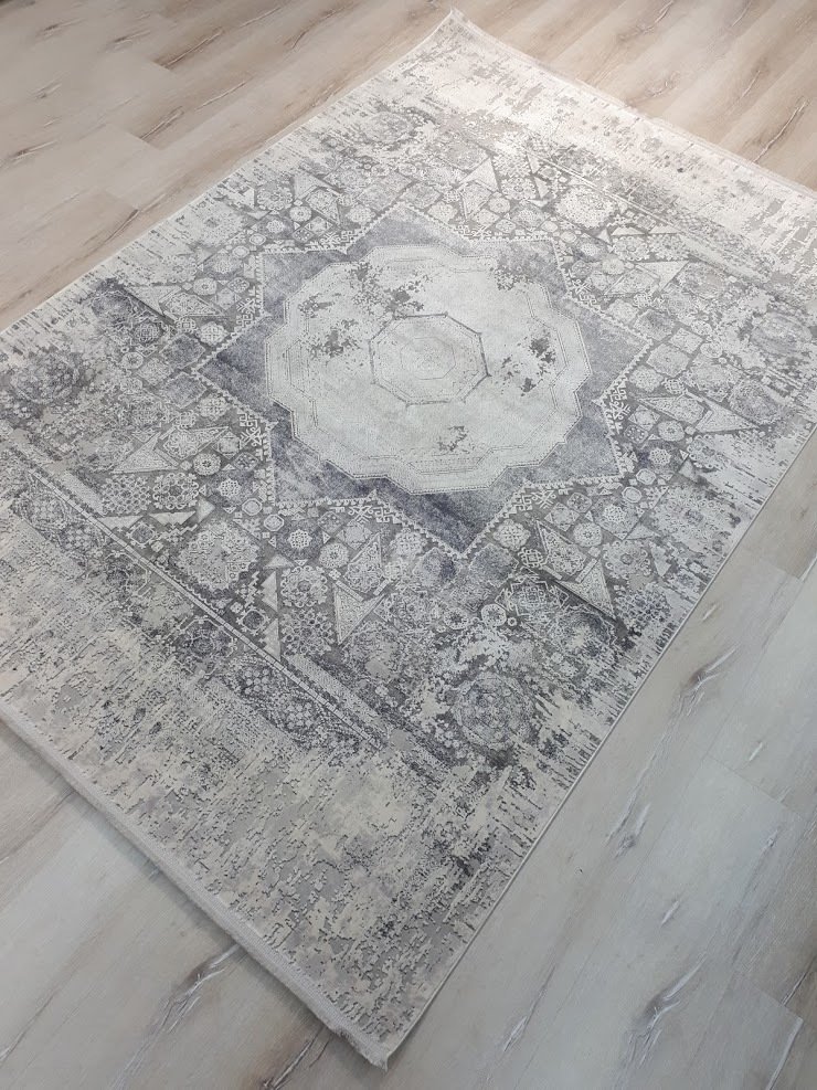 Yamalihome Heryerehali Yamali Home Memluk 1462 Gri Mavi 160x230 Cm Sacakli Salon Halisi