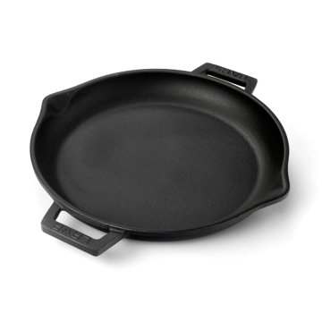 Lava Dokum Tava Lava Dokum Demir Metal Kulplu 30 Cm Kizartma Tavasi