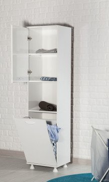 Mina Cok Amacli Dolap Sepetli Banyo Dolabi Beyaz Modalife Mobilya Tamamlayici Pratik Mobilyalar