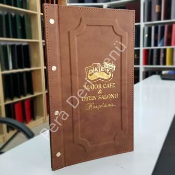 Deri Menu Kabi Cerceveli