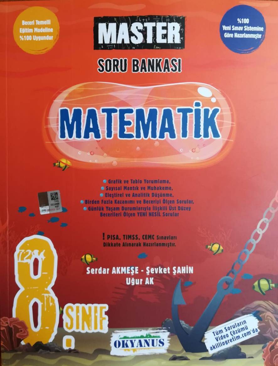 Okyanus 8.Sınıf LGS MASTER Matematik Soru Bankası - 2019 Yeni