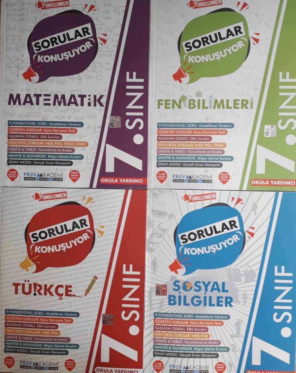Pruva Akademi 7 Sinif Guncel 4 Lu Sorular Konusuyor Soru Bankasi Seti