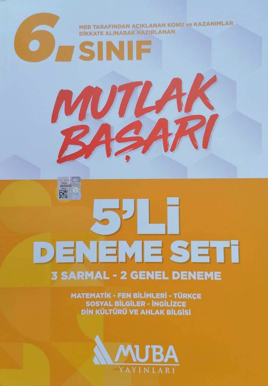 MUBA 6.Sınıf Mutlak Başarı 5'li Deneme Seti