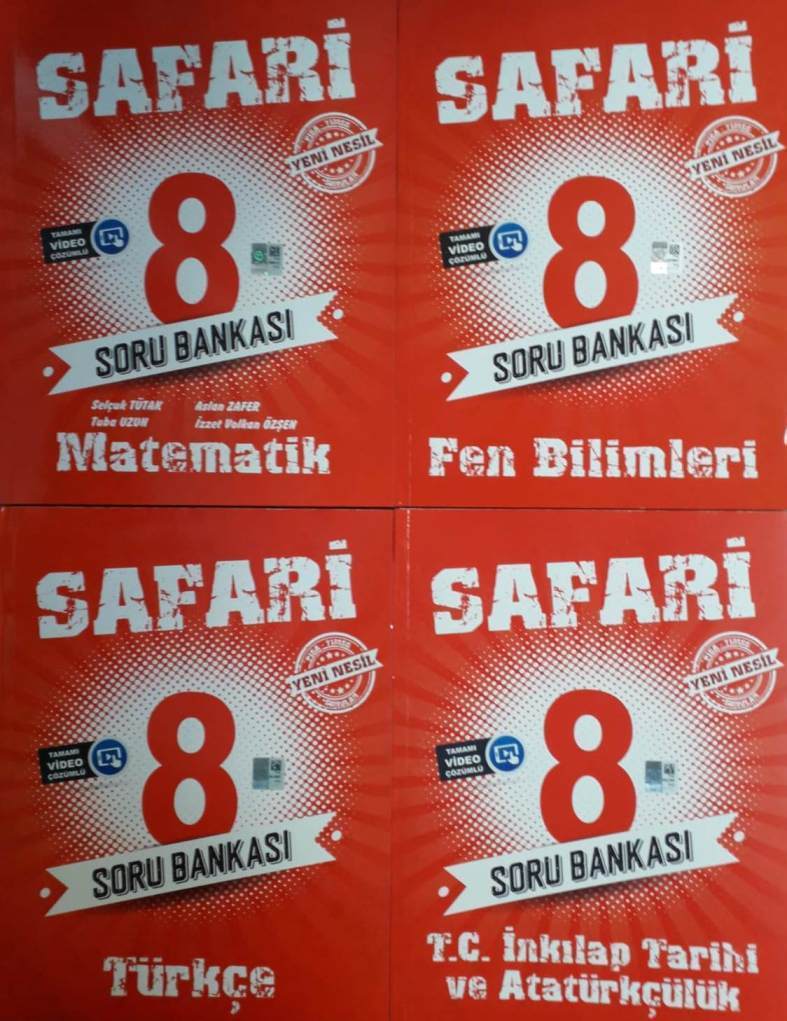 Kirmizi Beyaz 8 Sinif Lgs 4 Lu Safari Soru Bankasi Seti