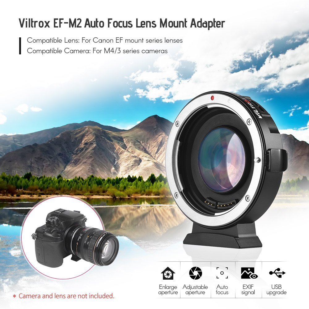 VILTROX EF-M2 II AF CANON EF TO MICRO 4/3 MOUNT ADAPTOR BOOSTERLİ ...