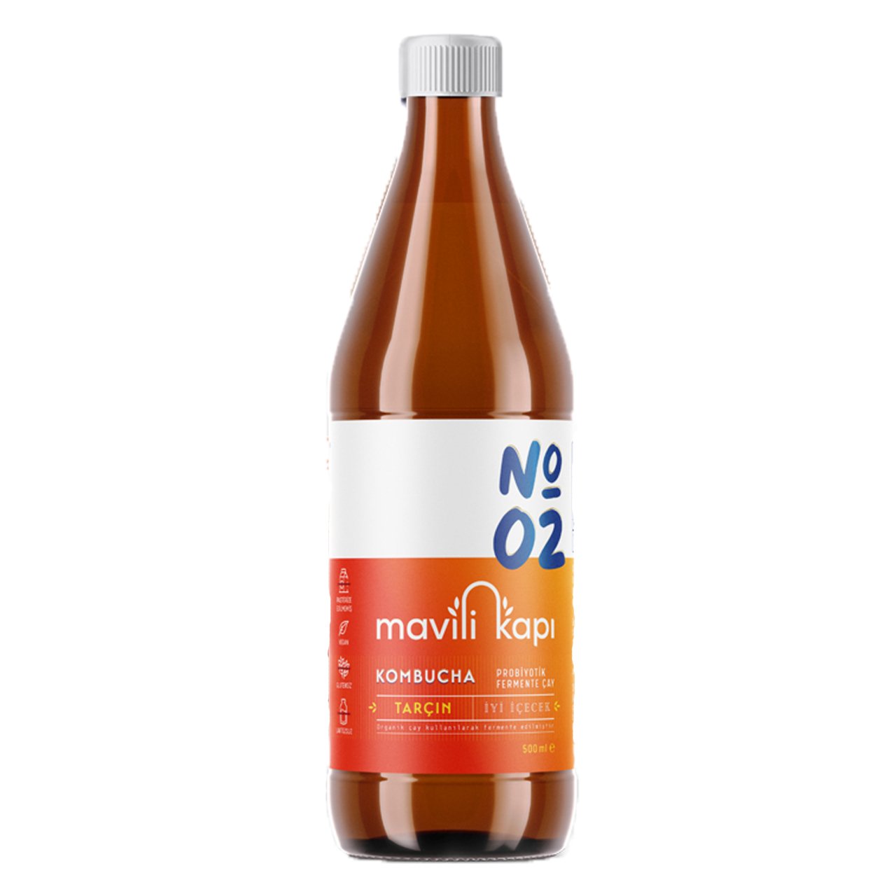 Mavili Kapi Kombucha Tarcinli Baharatli 500 Ml Geleneksel Pazar Iyi Gelecek