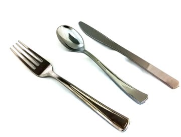 Gumus Gorunumlu Plastik Kullanan At Catal Kasik Bicak Yilbasi Dogum Gunu Parti Malzemeleri Dugun Nikah Sekeri