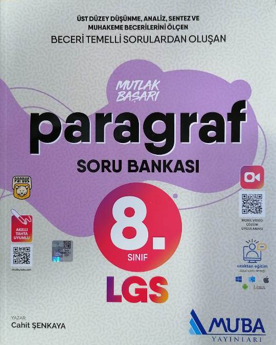 Muba 8.Sınıf LGS Mutlak Başarı Paragraf Soru Bankası