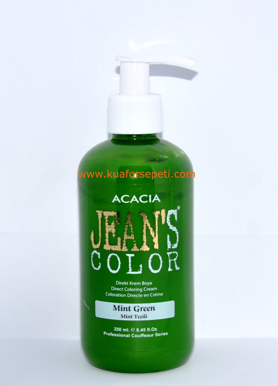 Jean�s Color Su Bazlı Amonyaksız Saç Boyası Mint Yeşili (Mint Green
