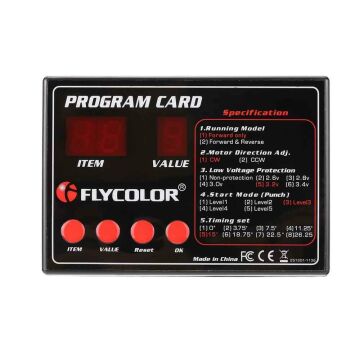 Flycolor Programlama Kartı - ESC Hız Kontrol Sürücüsü Uyumlu