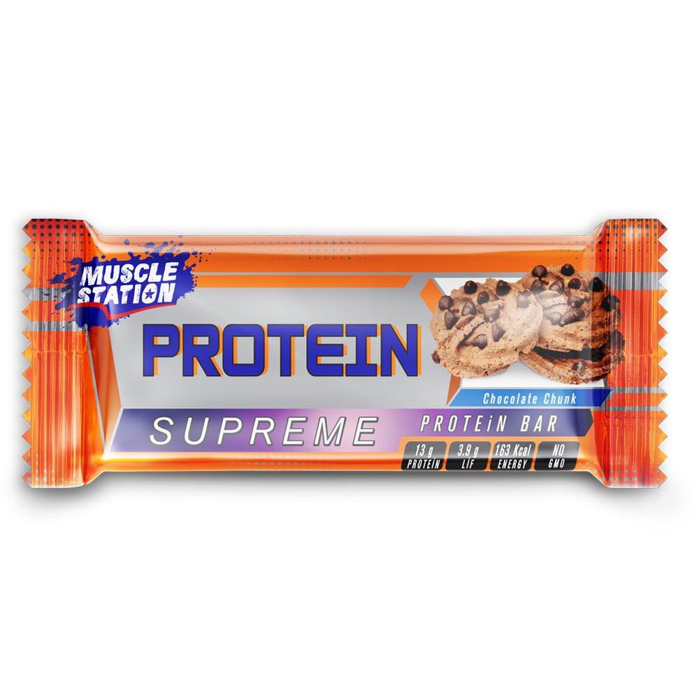 Çikolata Parçacıklı Supreme Protein Bar (40 gr) Muscle Station