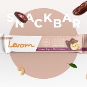 Glutensiz Hurma Kaju Badem Snack Bar (33 gr) - Levom