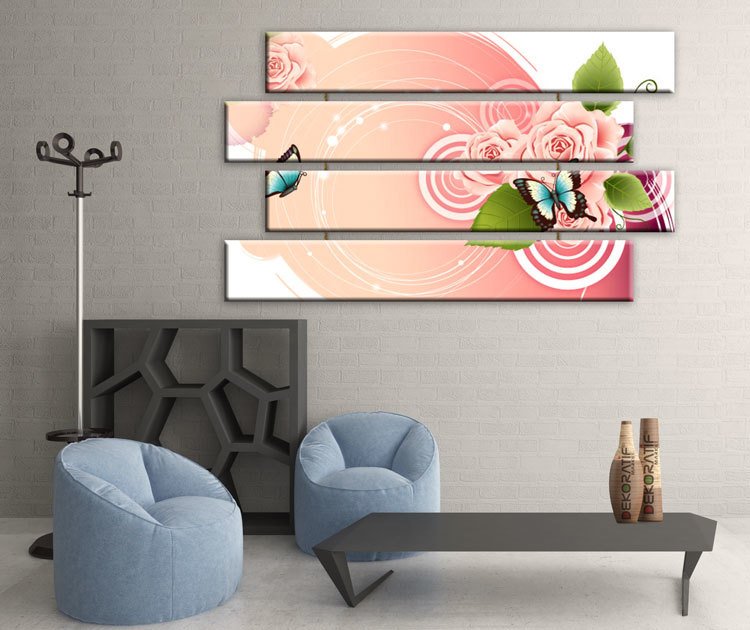 Dekoratif modern kanvas tablo SAAT modelleri