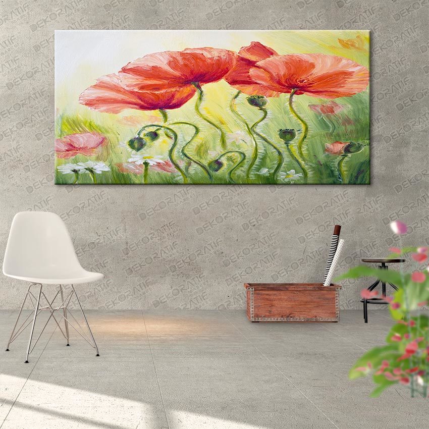 dekoratif modern kanvas tablo saat modelleri