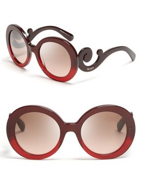 Round Baroque Sunglasses Gunes Gozlugu Gunes Gozlugu Prada