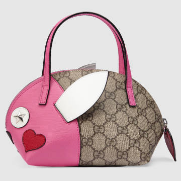 Children S Rabbit Top Handle Cocuk Cantasi Pembe Canta Gucci