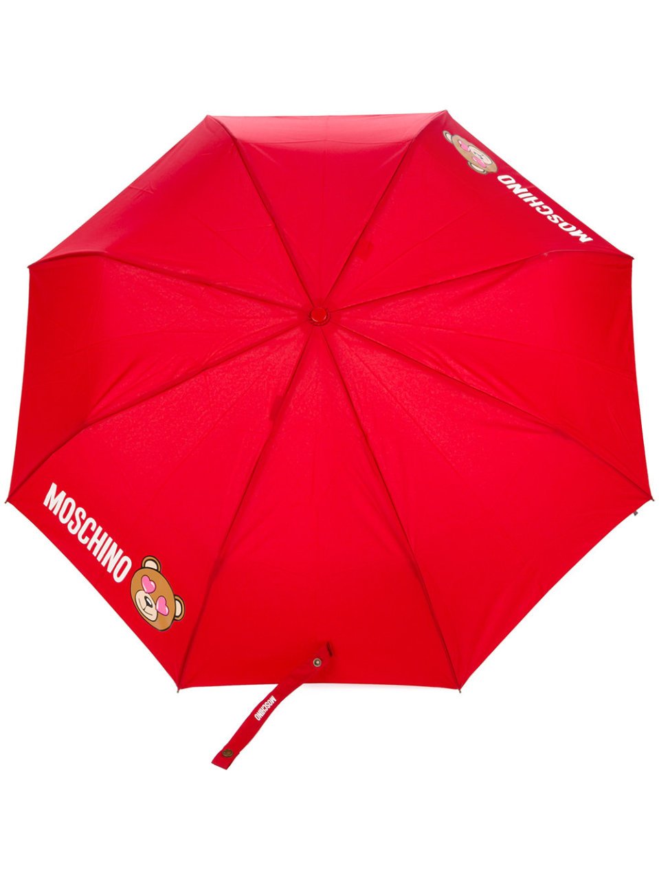 teddy bear handle umbrella - Şemsiye, Kırmızı - Hızlı Teslim - Moschino
