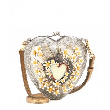 her biri reçete vadi  Sacred Heart embellished shoulder bag - Çanta, silver - Omuz Çantası - Dolce  Gabana