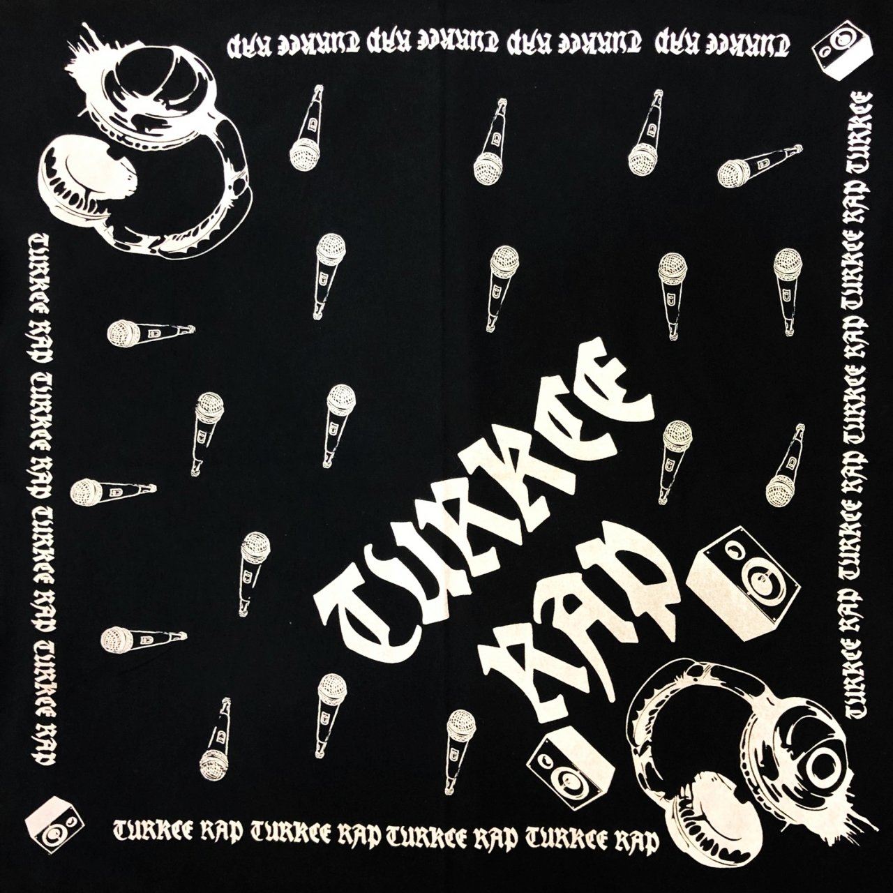 turkce rap kulaklik mikrofon penye bandana