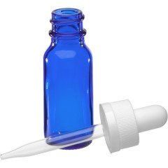 Damlalıklı Mavi Cam Şişe 10 ml