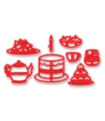 Pasta Temalı Patchwork Baskı Seti (Resim Klişesi) 8 Parça