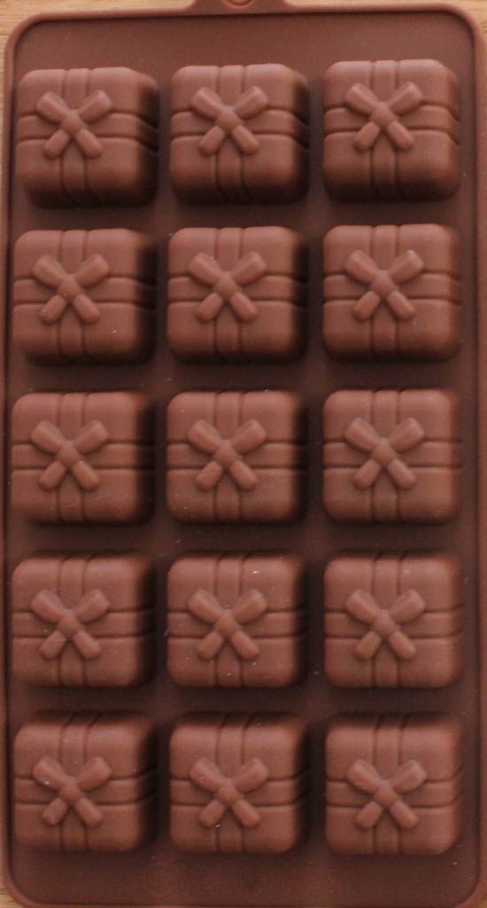 Fiyonklu Hediye Paketi Silikon Kalıp Çikolata Muffin Sabun Kokulu Taş