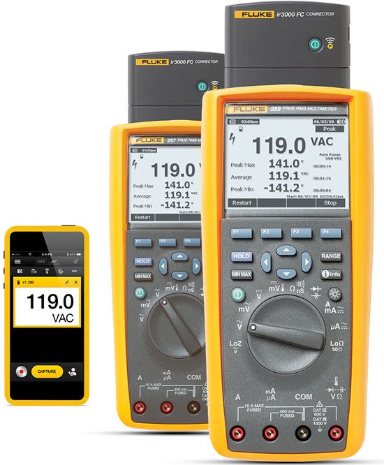 Fluke 289/IR3000/FVF AC / DC Dijital Multimetre True RMS