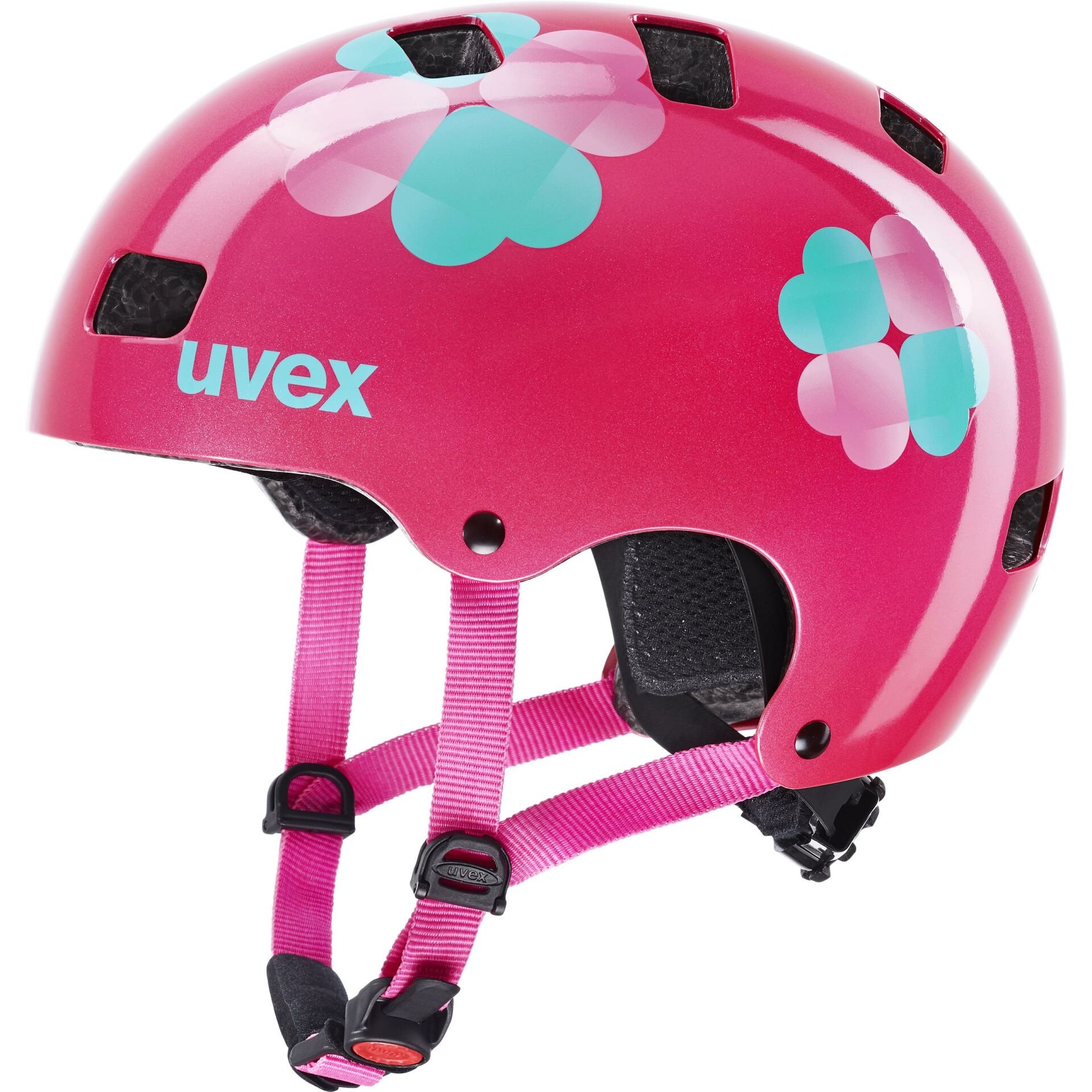Uvex Kid 3 Çocuk Bisiklet Kaskı - Pink Flower