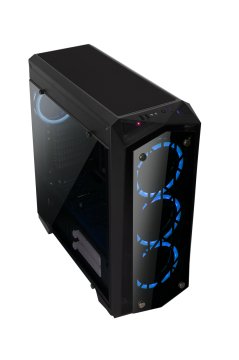 Gamepower Uranos Gaming Mid Atx Kasa Temperli Cam Panel Sivi Sogutma Sistemli Powersiz Oyuncu Kasa