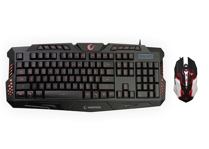 Everest Rampage Km R77 Siyah Usb 3 Farkli Ledli Gaming Q Multimedia Klavye Mouse Set