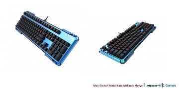 Gamepower Mirana Mavi Rgb Mekanik Gaming Klavye Mavi Switch Sport Tasarim Oyuncu Klavyesi