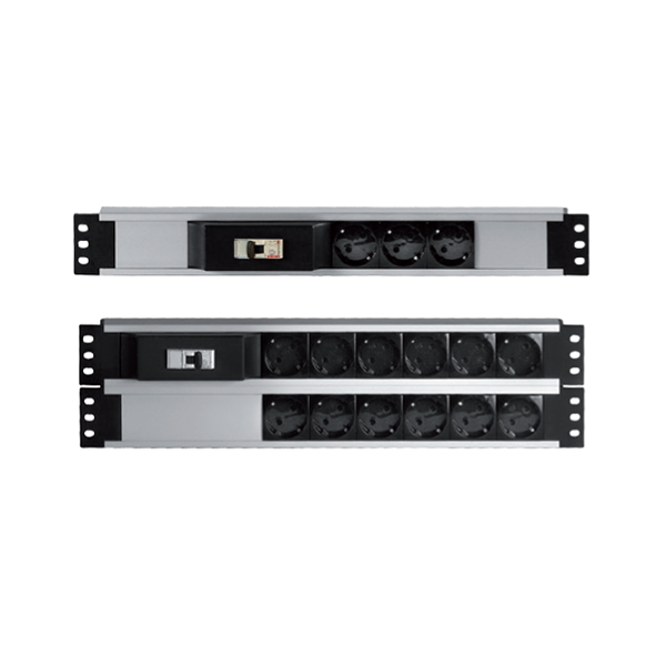 ttec rack kabinet sigortali 3 lu 19 aluminyum priz