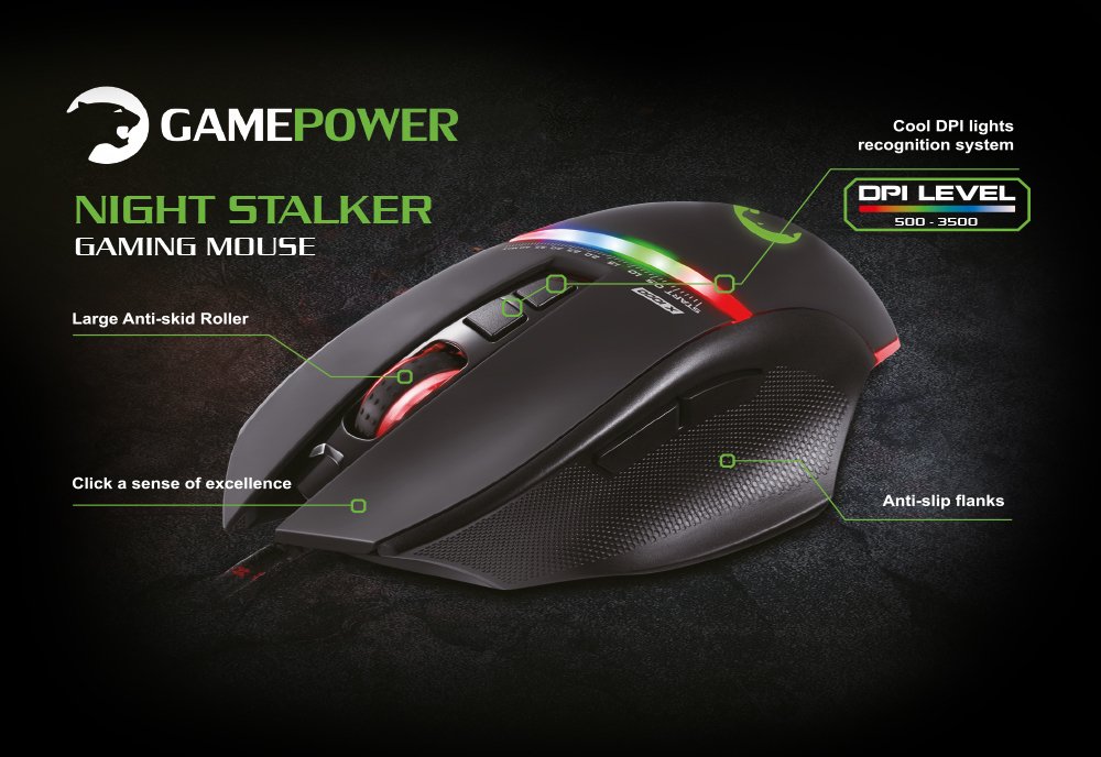 Gamepower Night Stalker Gaming Oyuncu Usb Optik Mouse