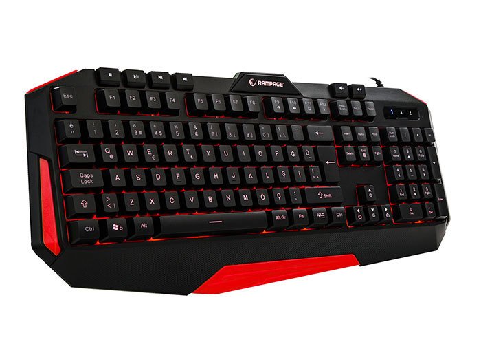 Everest Rampage Kb Rx7 Alpor Kirmizi Usb 3 Renk Aydinlatmali Q Gaming Klavye
