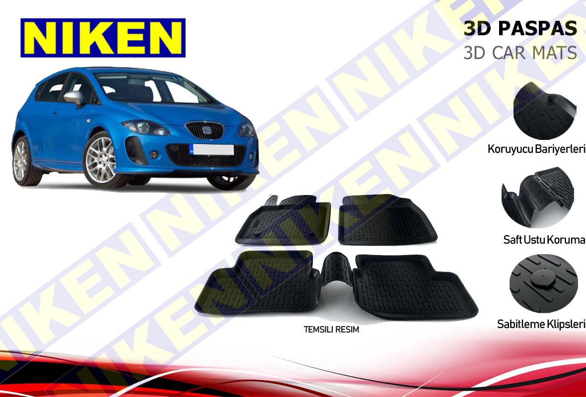 Seat Leon 3d Havuzlu Paspas 2006 2010 Niken