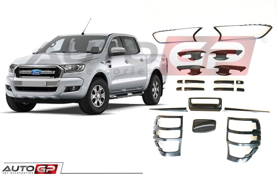 Ford Ranger T7 Kaplama Seti Dış Siyah Full 2016