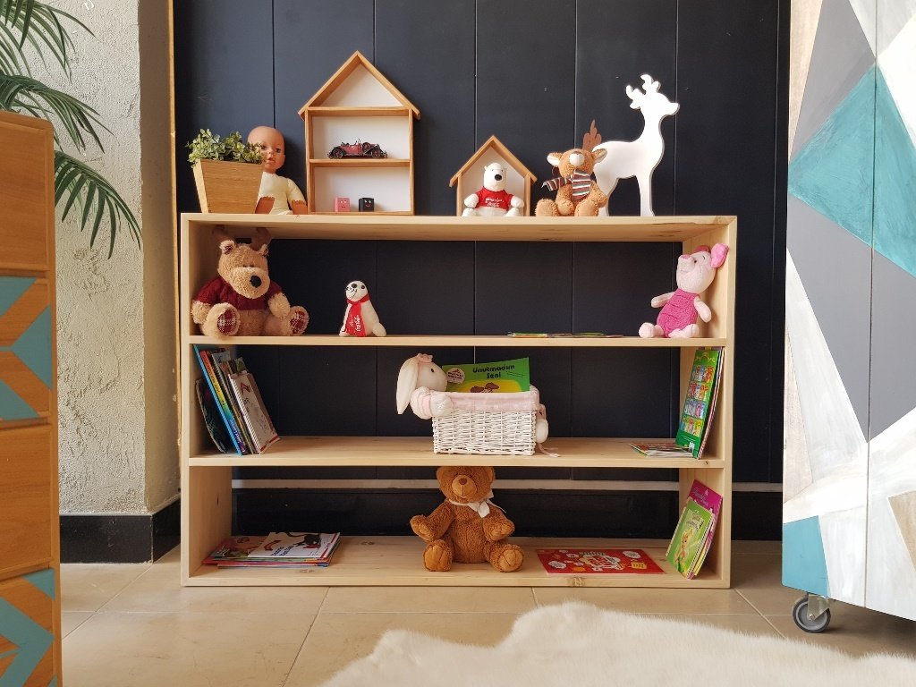 Kidz Natural Agac Kitaplik