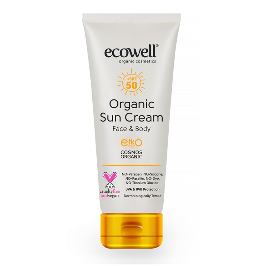 organik gunes kremi 50 spf ecowell eco bio cosmetics ecowell