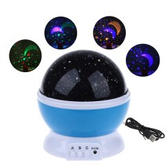 Starmaster KLC-03 3 Kalem Pilli + 5 Volt Yıldız Yansıtmalı Küre Tip Gece Lambası