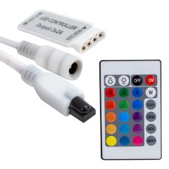 Powermaster 5-12-24 Volt 3x2 Amper Mini 24 Tuşlu Led RGB Kontrol Cihazı