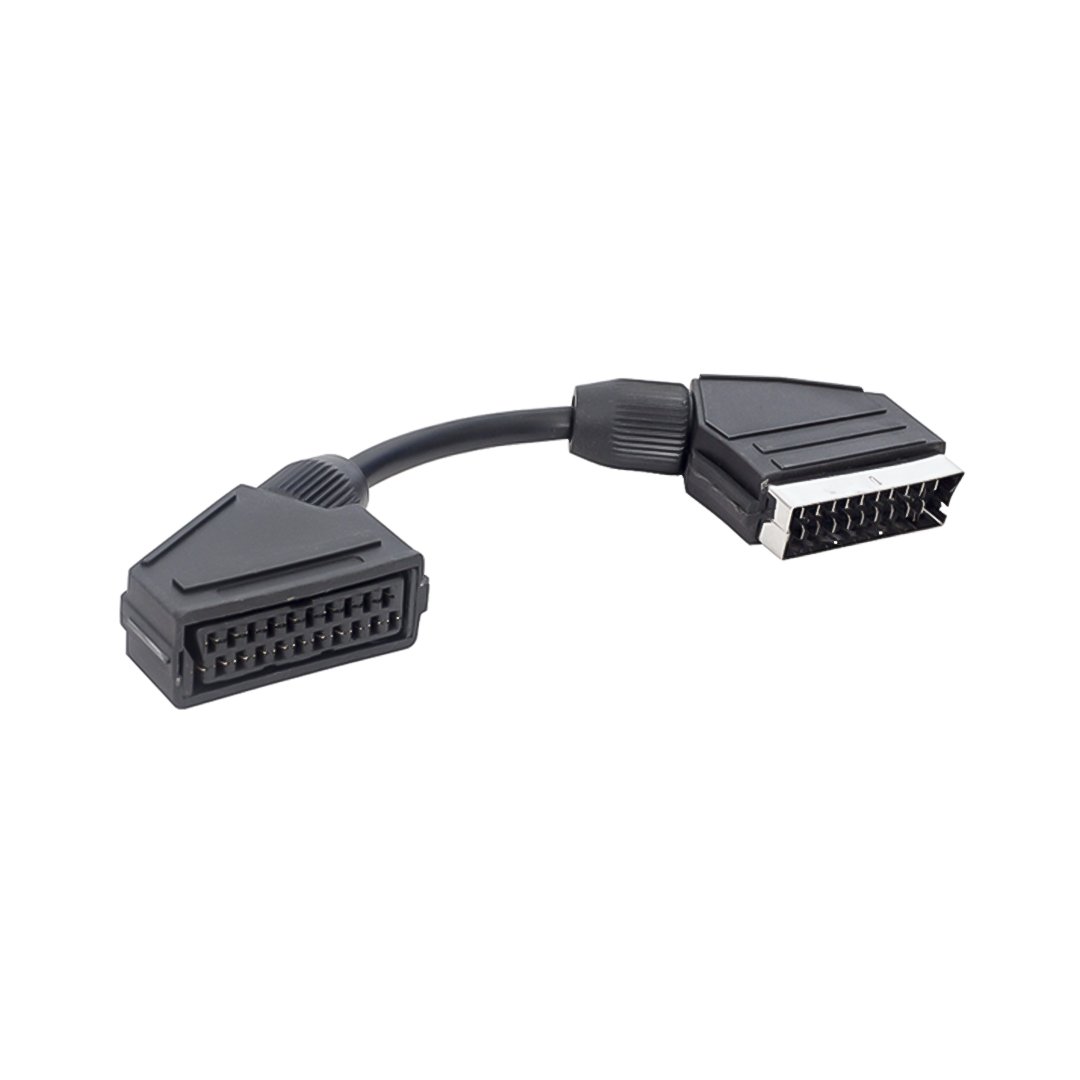 scart scart erkek disi ara kablo 20 cm elektromer fiyati