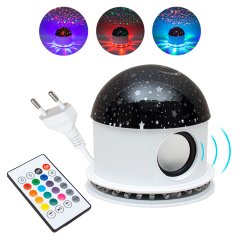 Powermaster 6 Watt Bluetooth Destekli Animasyonlu Kumandalı Hoparlör Gece Lambası  HX-602